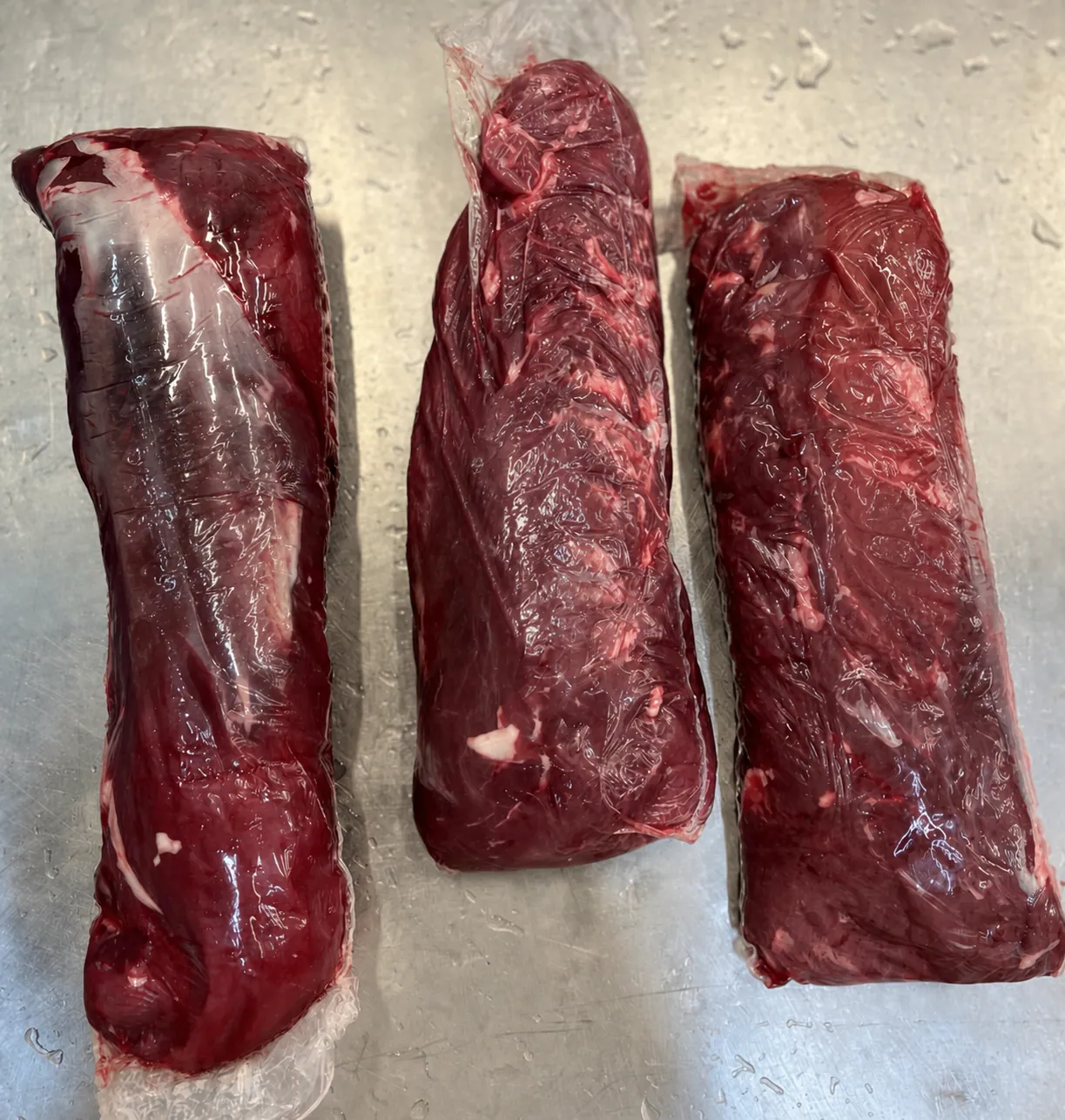 Filets de bœuf emballés sous vide